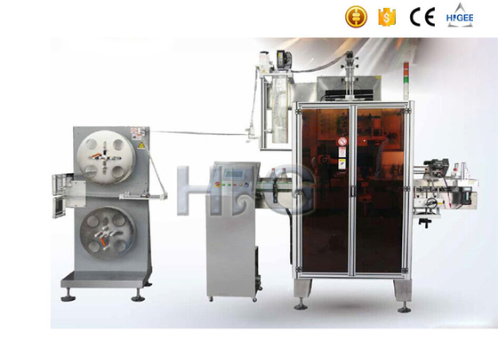 China Máquina de etiquetas da luva de psiquiatra de calor, aplicador da etiqueta da luva com túnel do psiquiatra fornecedor