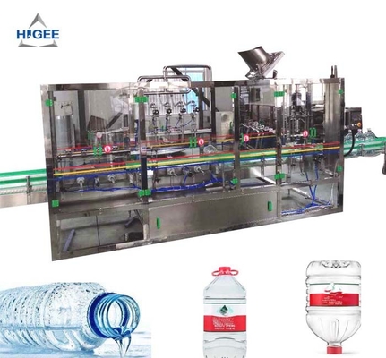 China enchimento máquina de enchimento e tampando de Bph máquina da água 3-5l mineral/300 1800 quilogramas fornecedor