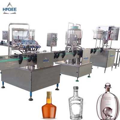 China Máquina de enchimento da vodca do licor do álcool para as garrafas de vidro com poder 0.75kw fornecedor