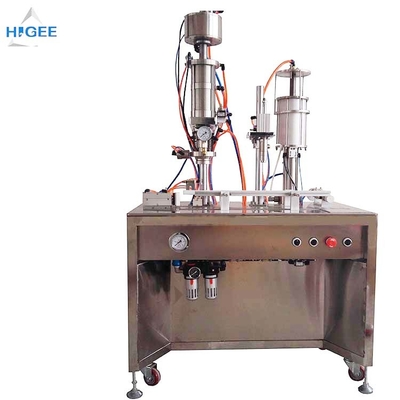 China 35 - 65 máquina de enchimento e tampando milímetros de água engarrafada altura da garrafa da máquina do inalador do aerossol de enchimento fornecedor